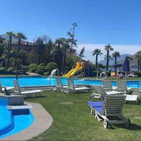 Appartamento Con Piscina E Sauna Bissone Kültér fotó